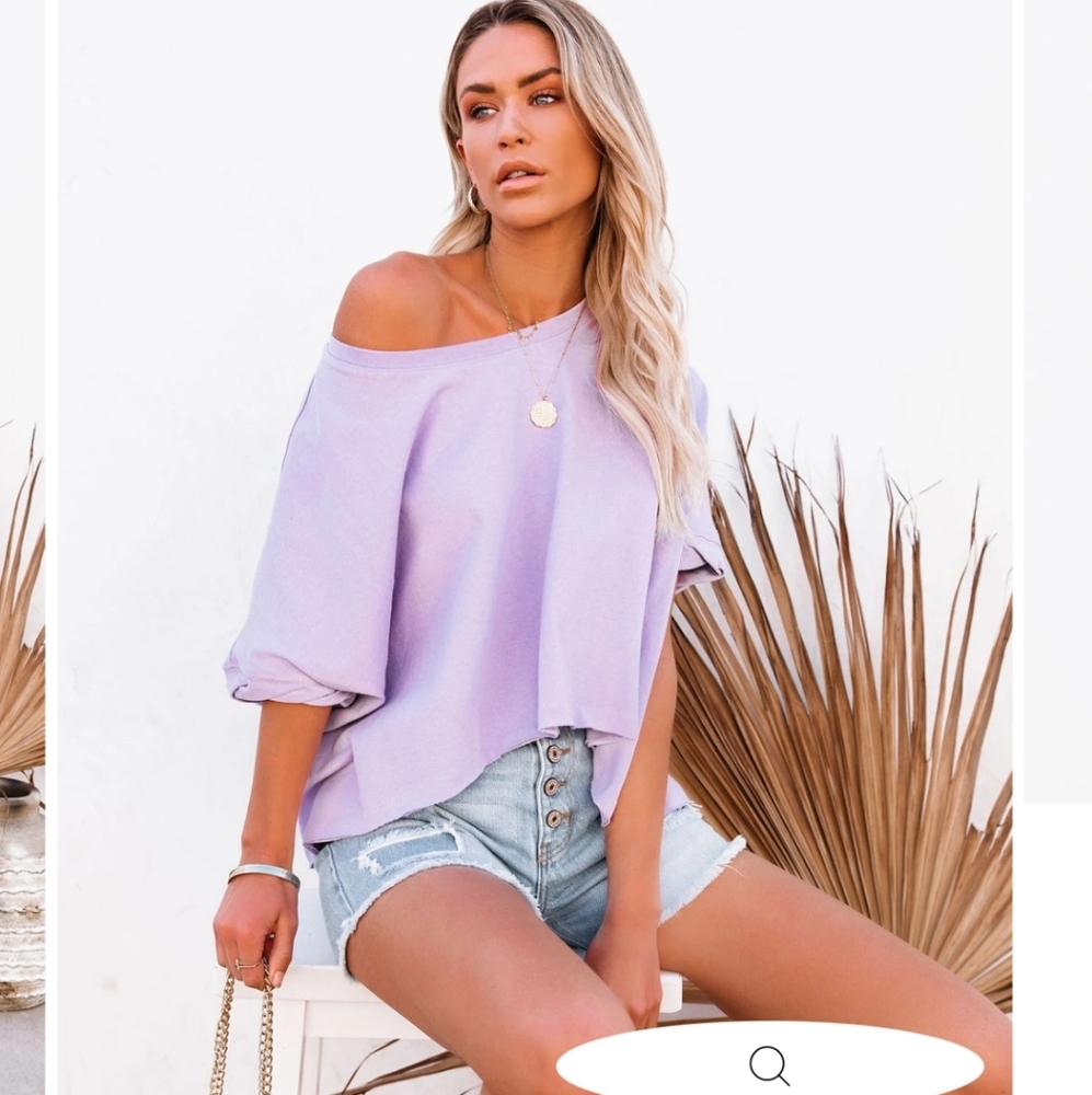 Bright side relaxed high low tee